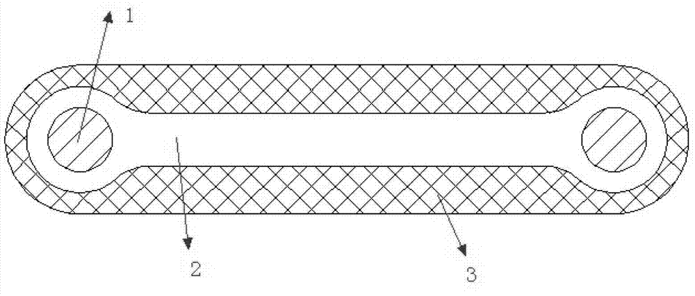Polymer matrix conductive composite material and method for preparing temperature self-limiting heat tracing cable from same