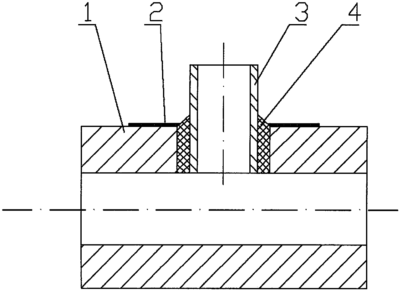 Method for brazing steel pipe and copper pipe