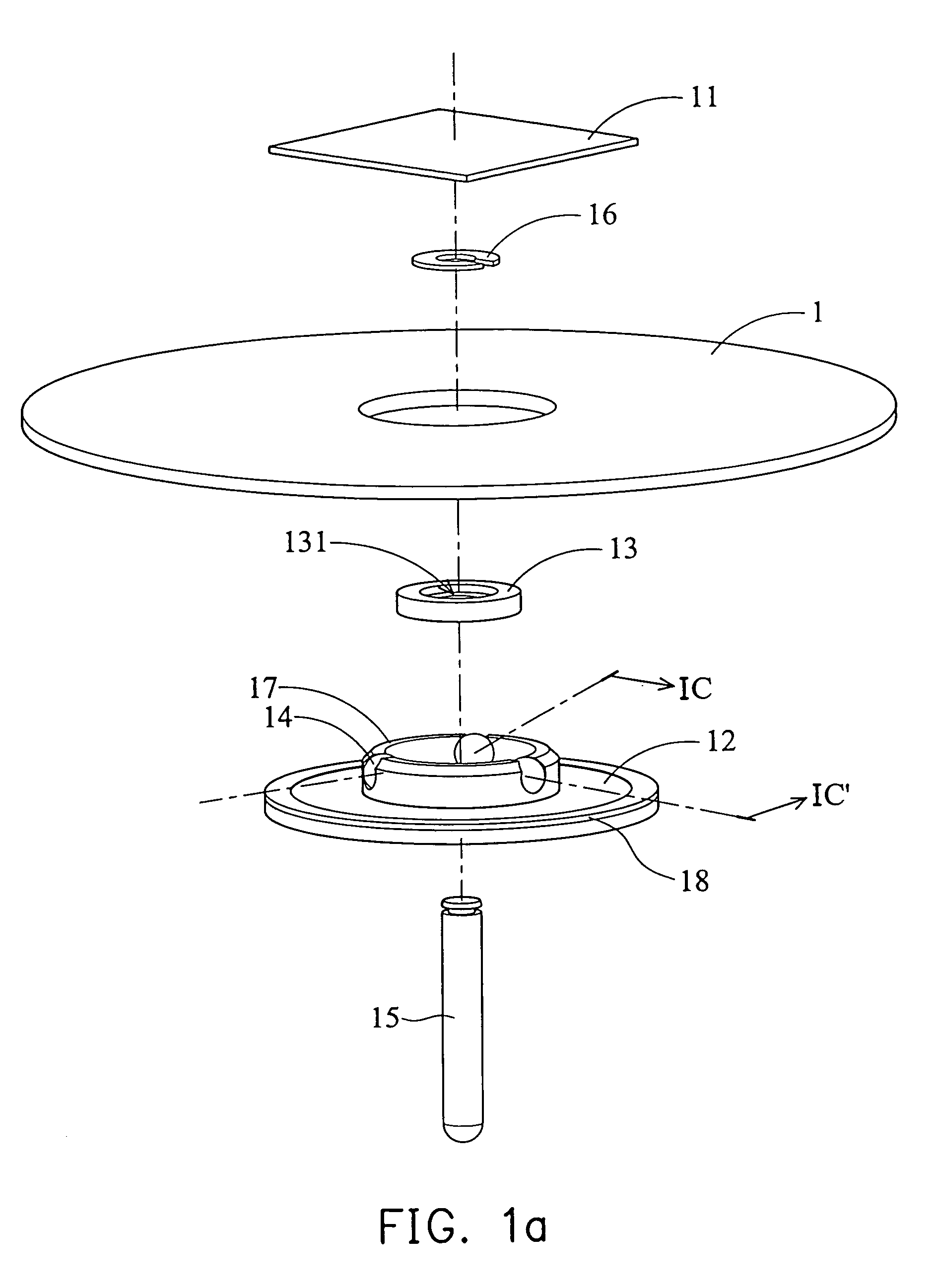 Optical disk clamping device