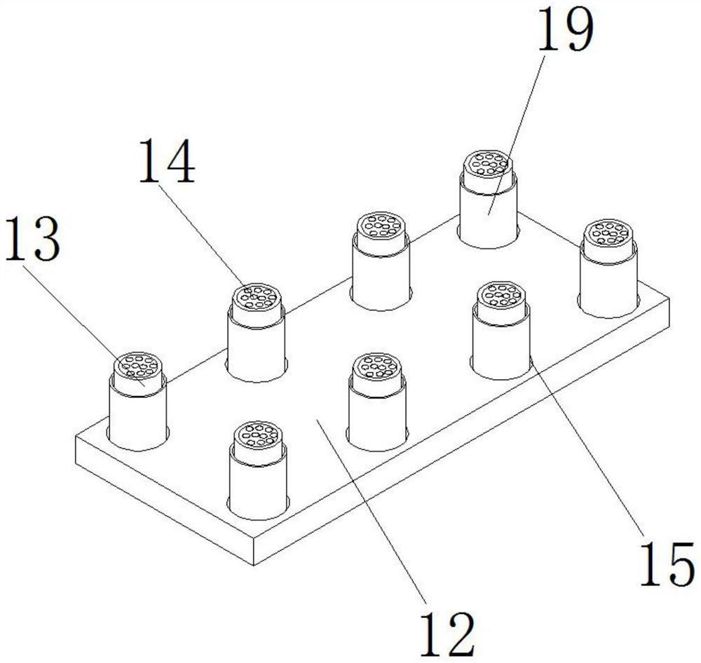 Clamping and fixing assembly for copper rod production