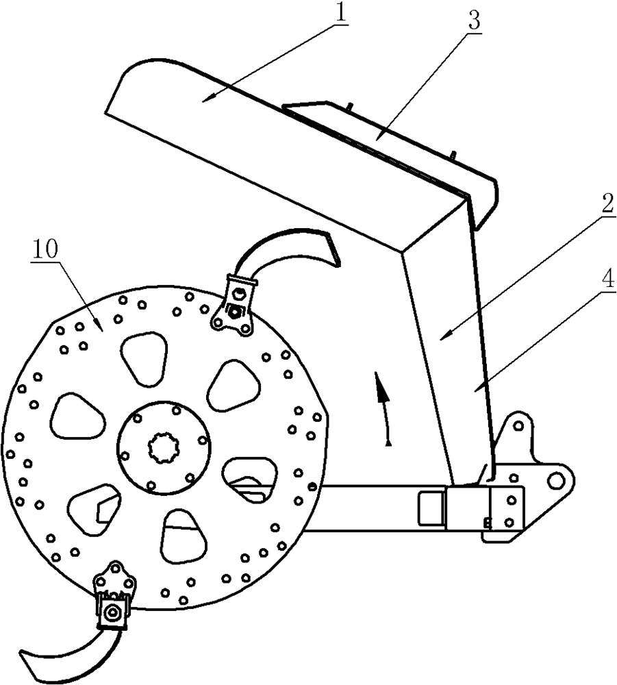 Rear-mounted ditcher soil splitter