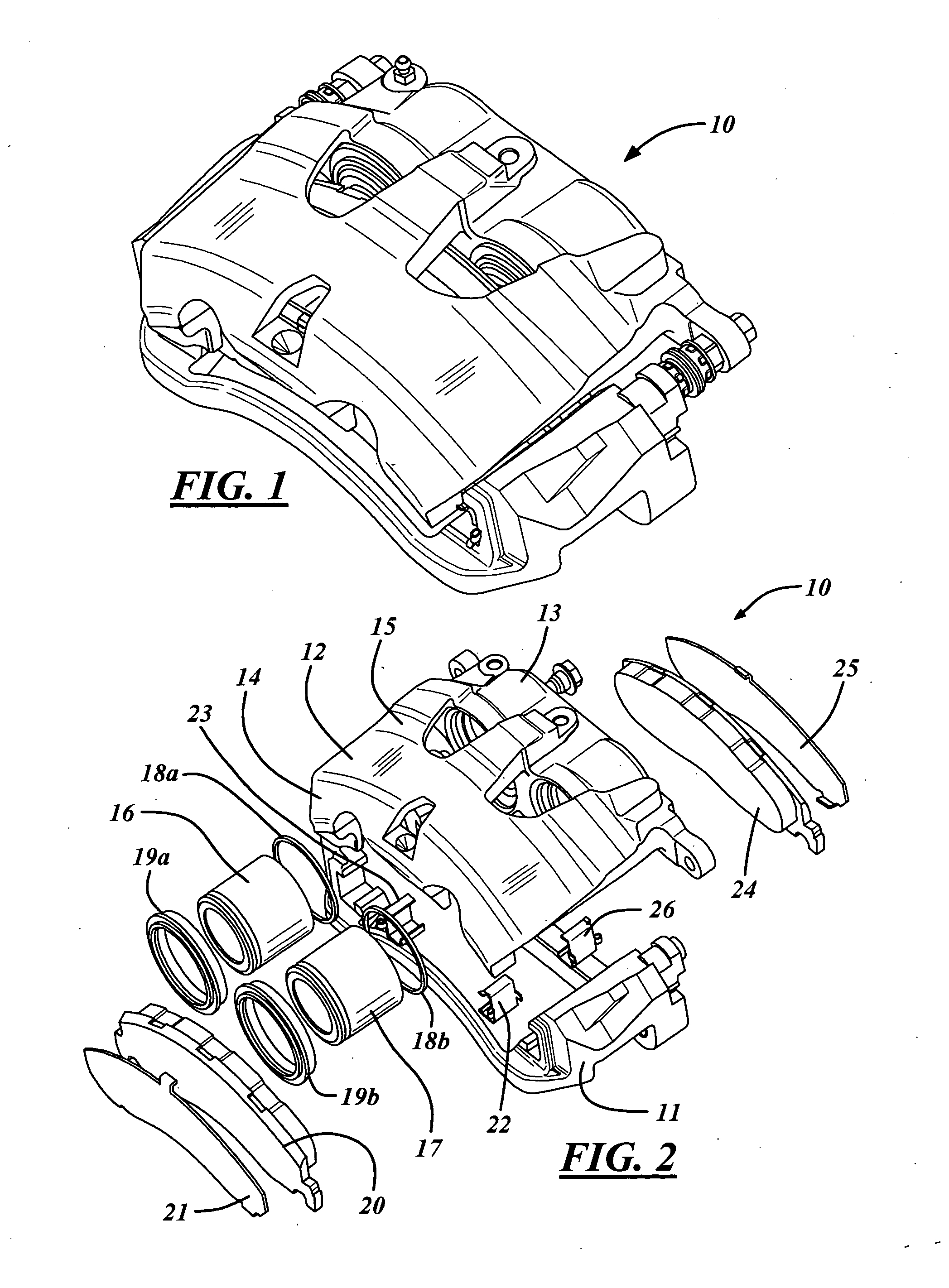 Defined brake pad abutment