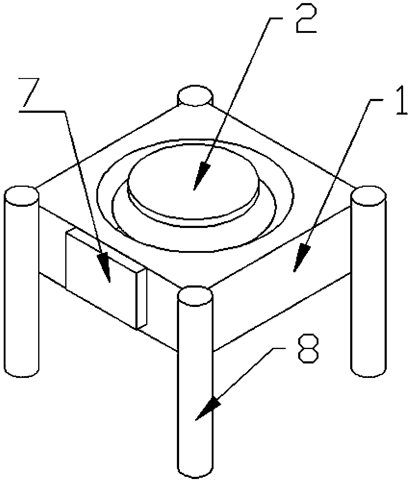 Novel design scheme for electric baking pan