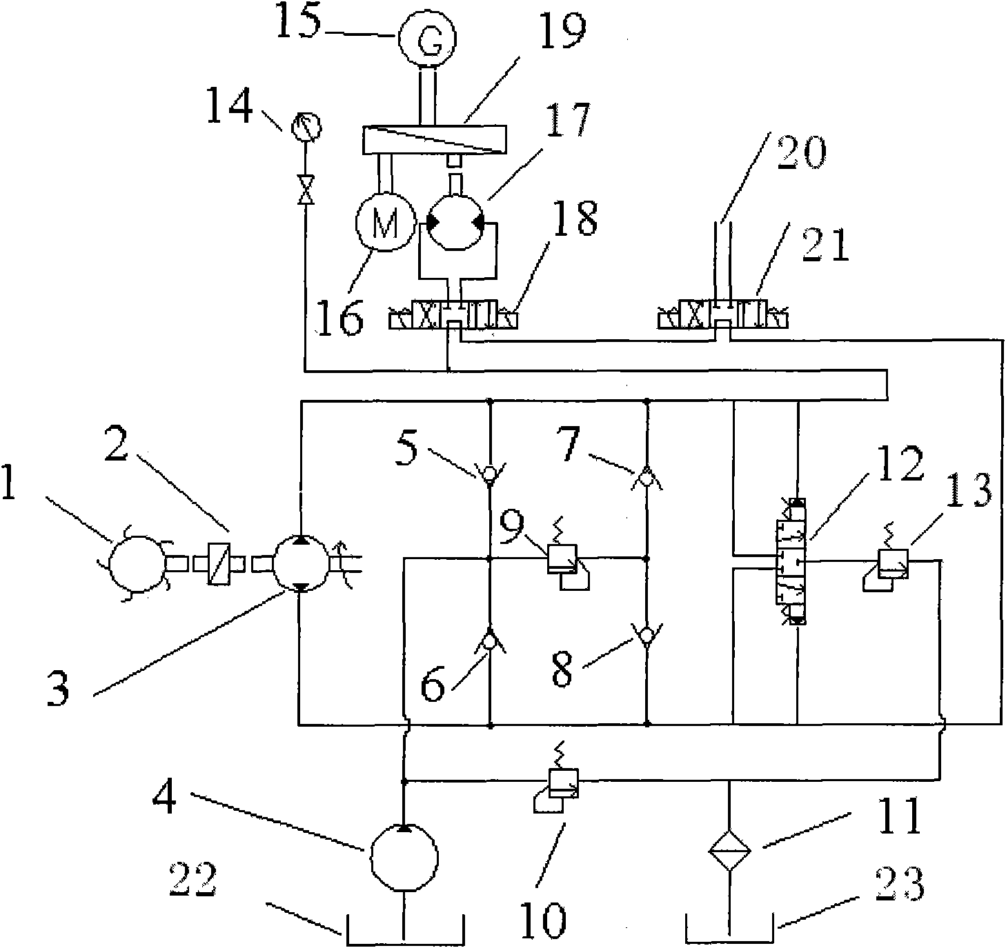 Hydraulic transmission method and device using boat diesel engine afterheat