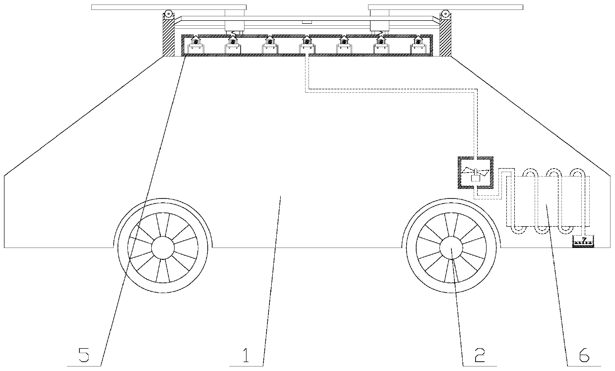 Efficiently-charged solar car applicable to severe cold area