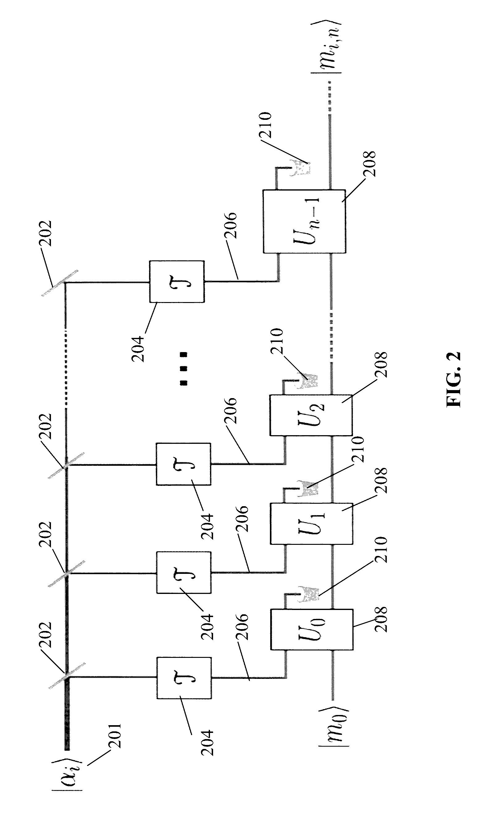 Device and method for optimally distinguishing among an arbitrary set of coherent states of light