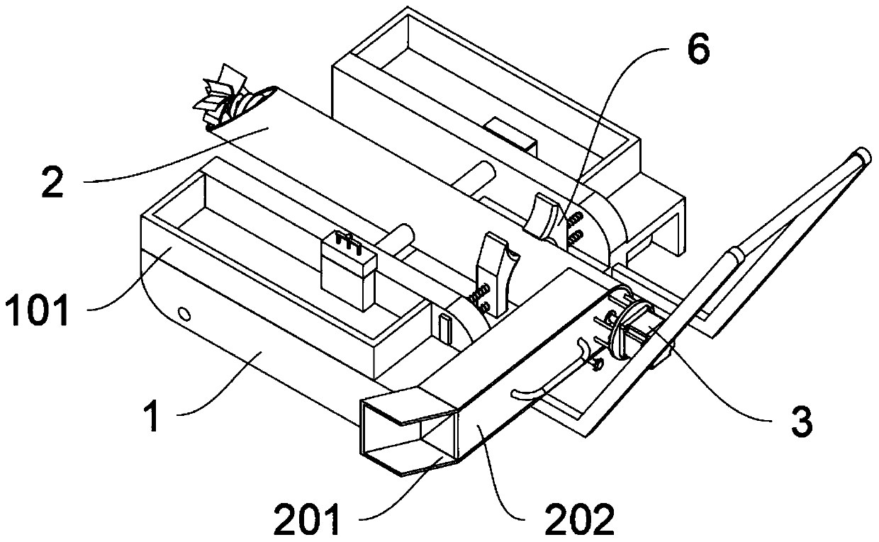 Grooving device for hydraulic engineering construction