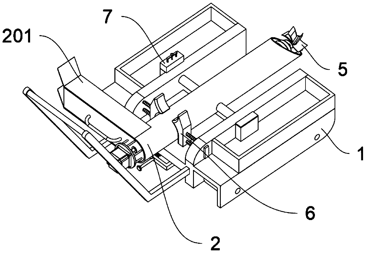 Grooving device for hydraulic engineering construction