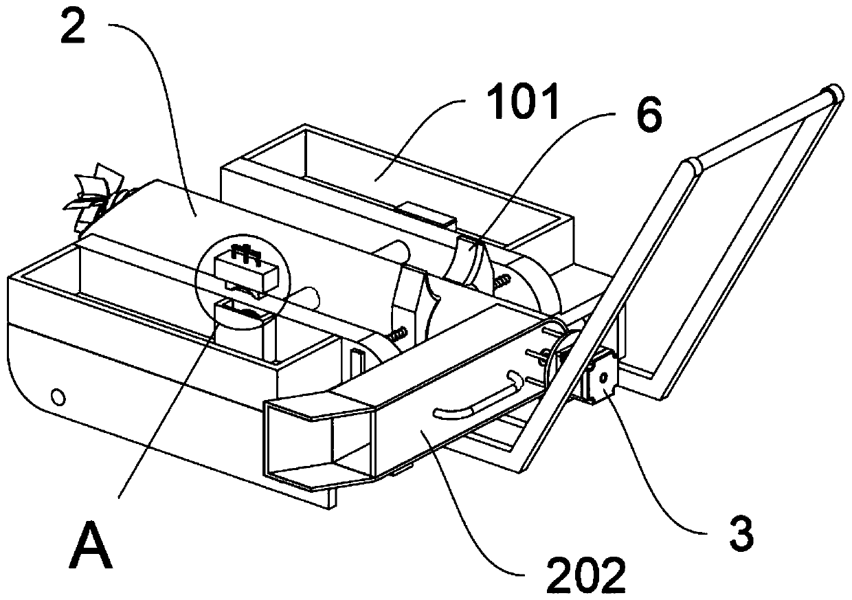 Grooving device for hydraulic engineering construction