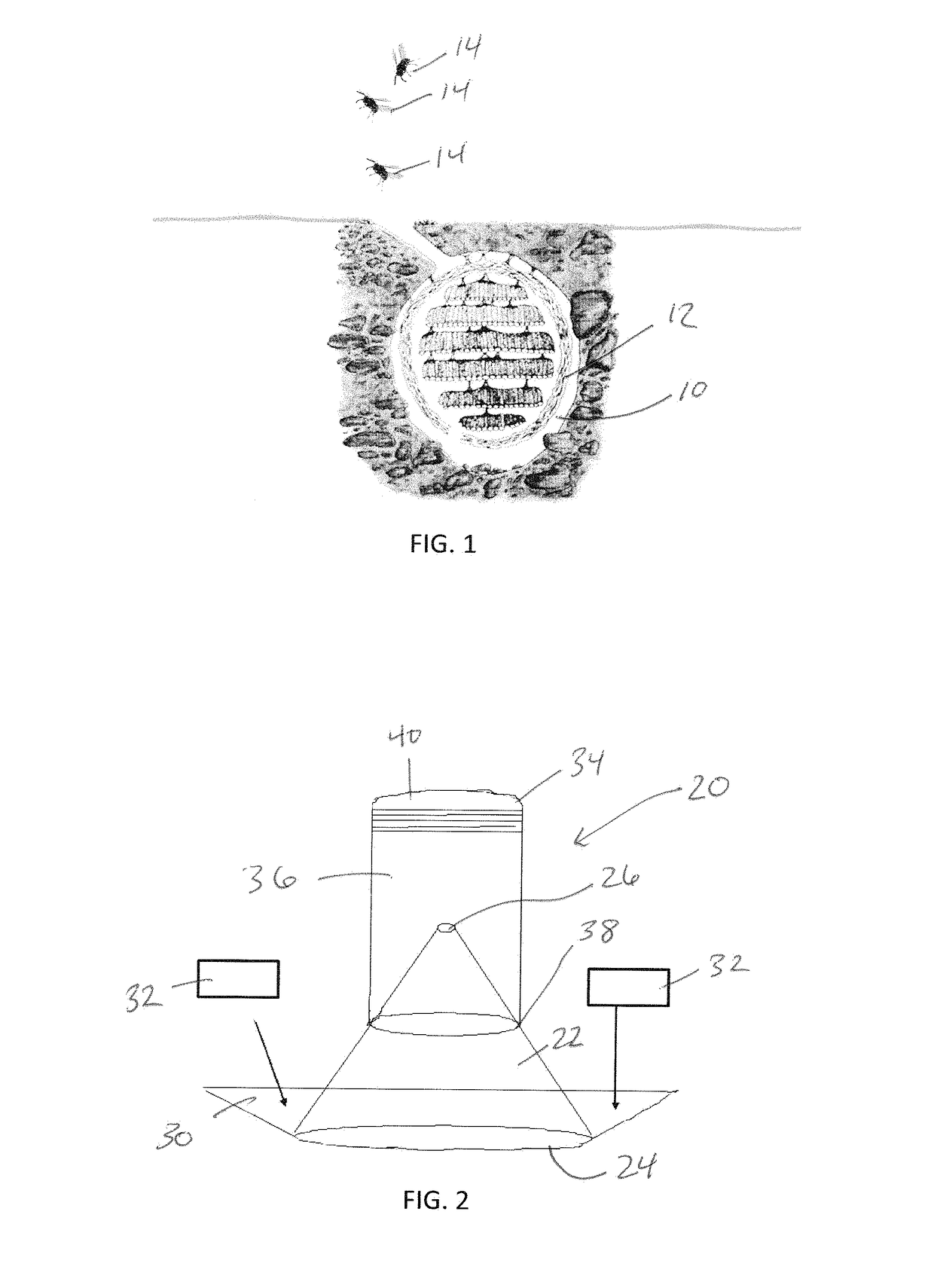 Insect trap apparatuses and methods of using the same