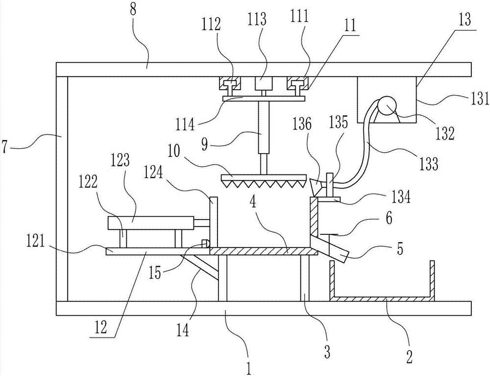 Ore breaking device for smelting