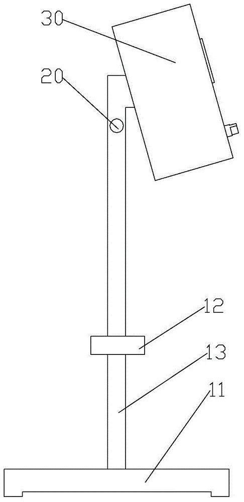 Detection device for fan head mechanism