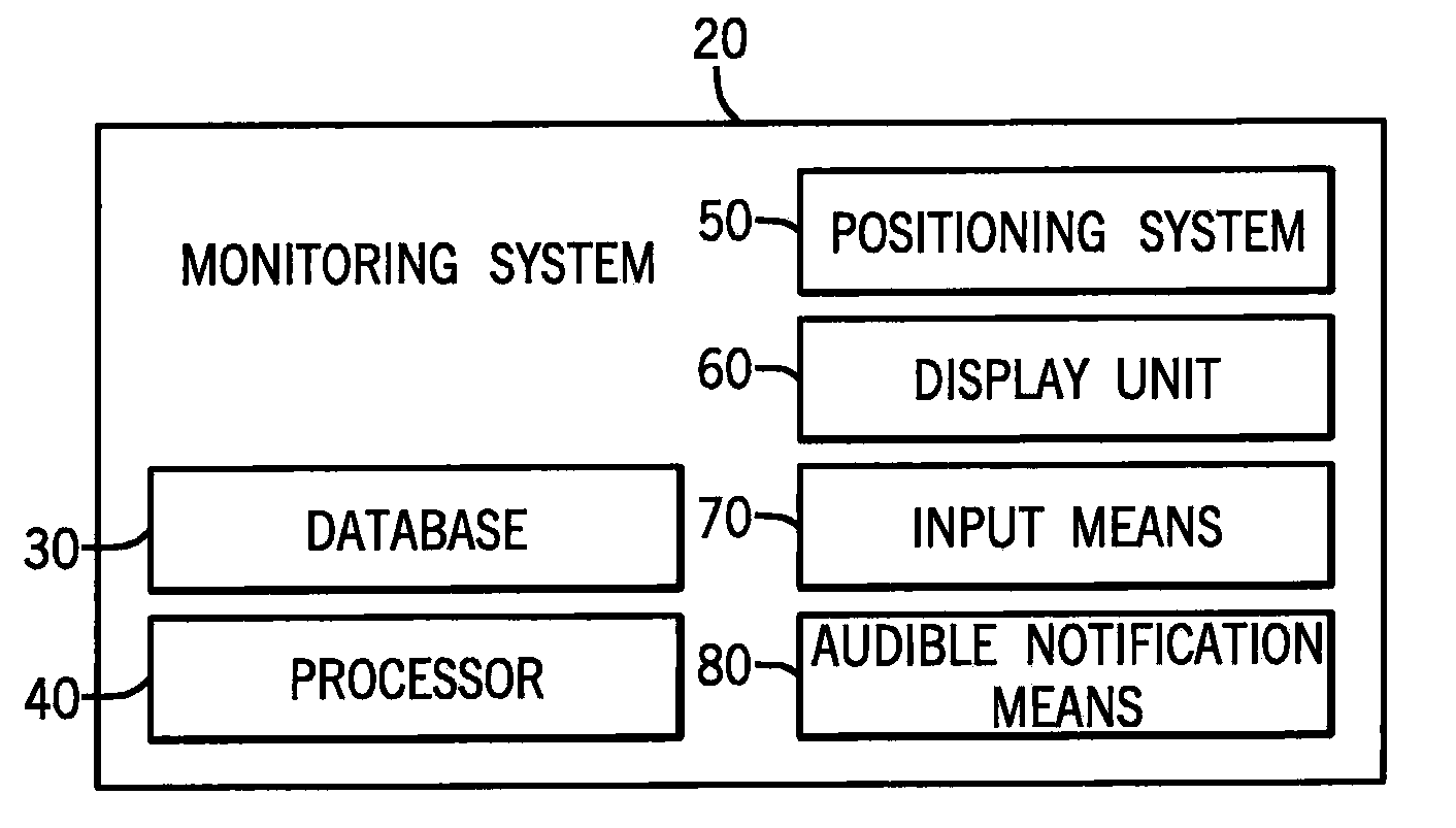Aircraft-centered ground maneuvering monitoring and alerting system