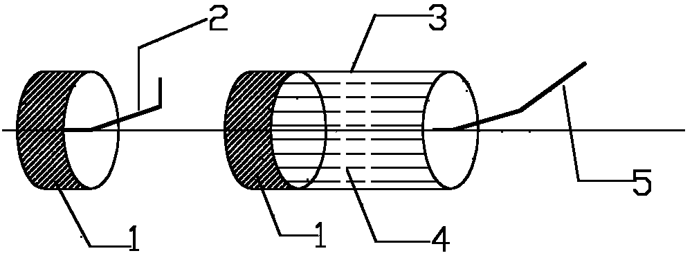 Silver/silver chloride electrode applicable to deep sea and preparation method thereof