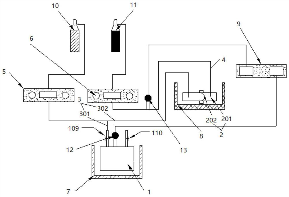 Pressure sensor performance testing device and method for gunpowder vacuum stability test