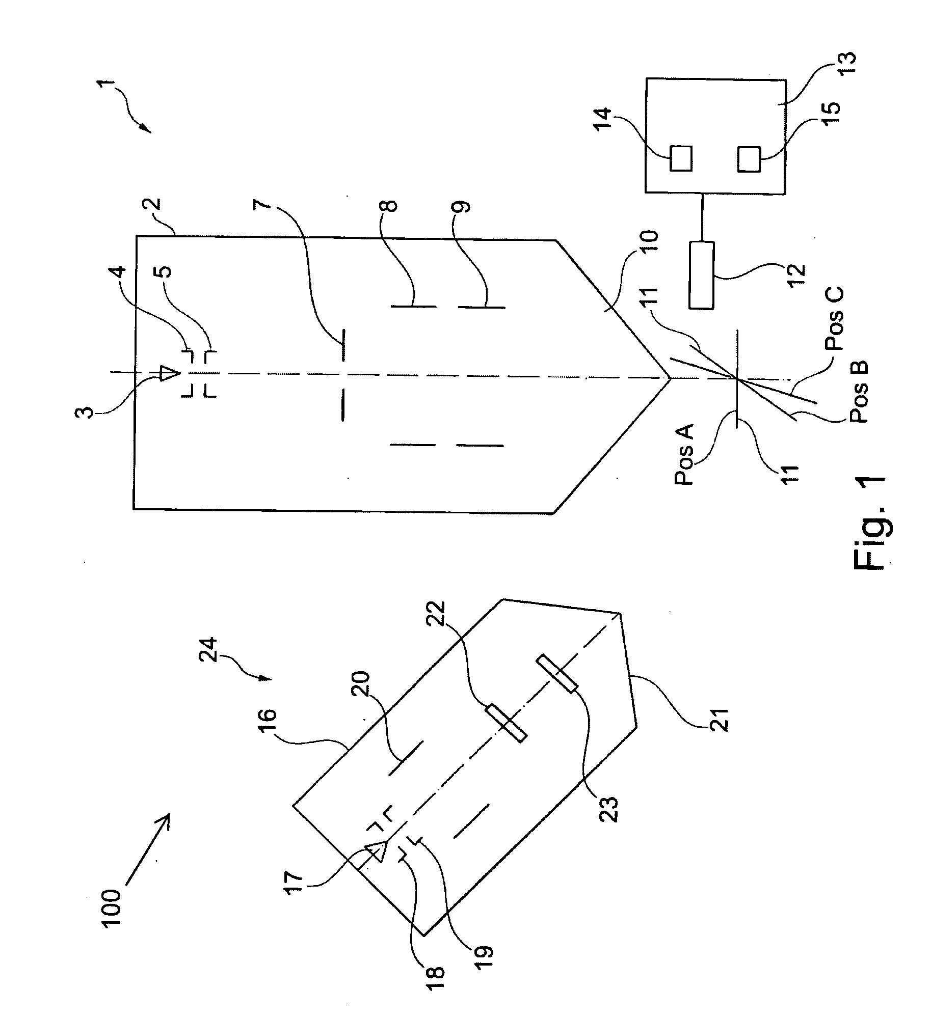 Device and method for analyzing a sample
