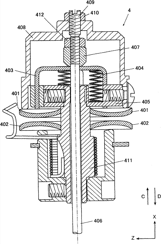 Thread adjusting device of sewing machine