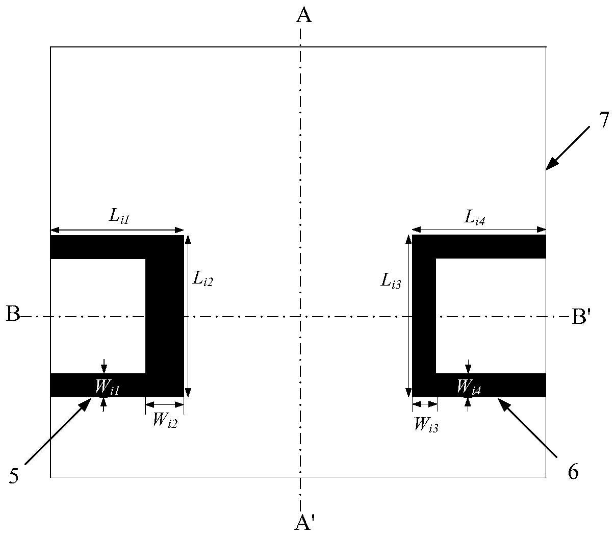 A Four-Frequency Differential Bandpass Filter