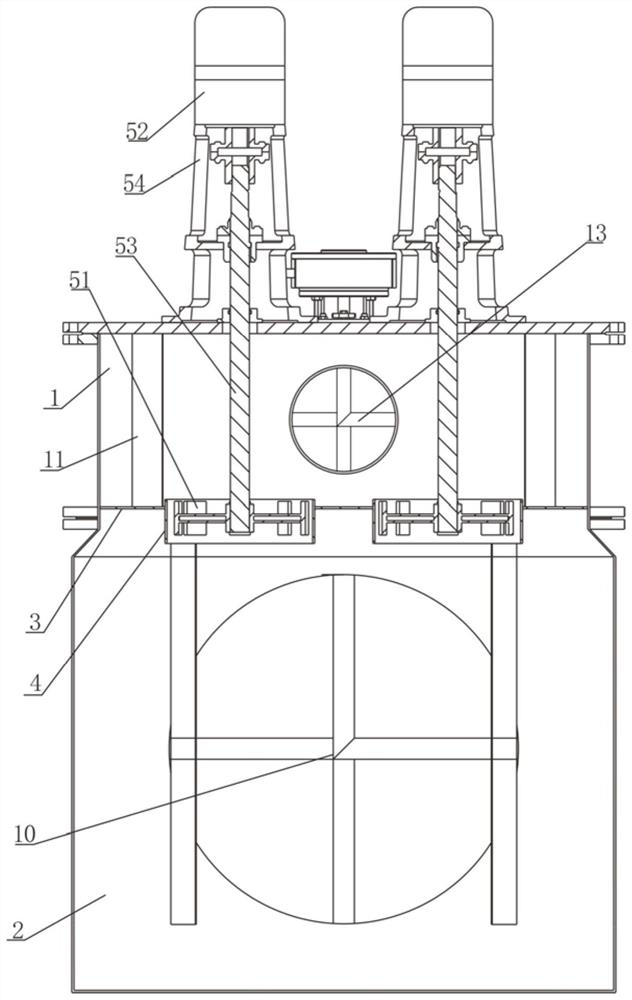 Double-chamber three-dimensional powerful mechanical pipeline mixer