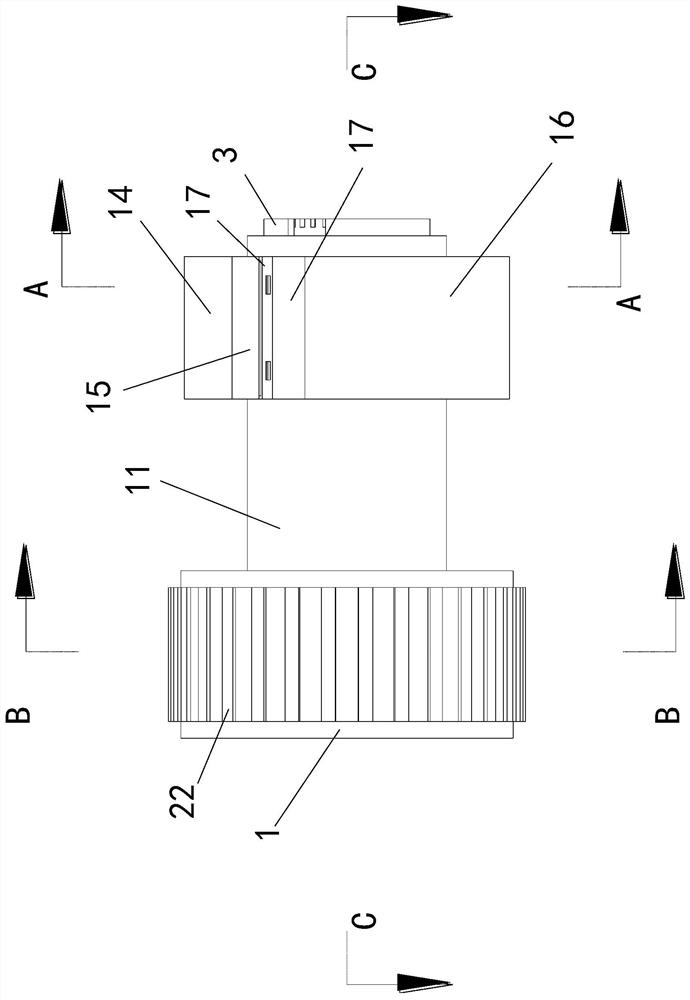 Medical negative pressure suction tube connecting device