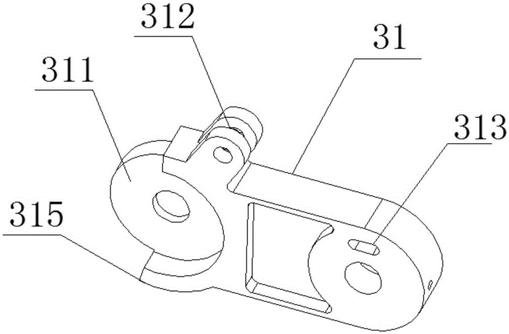 Swinging arm type unmanned four-wheel driving platform