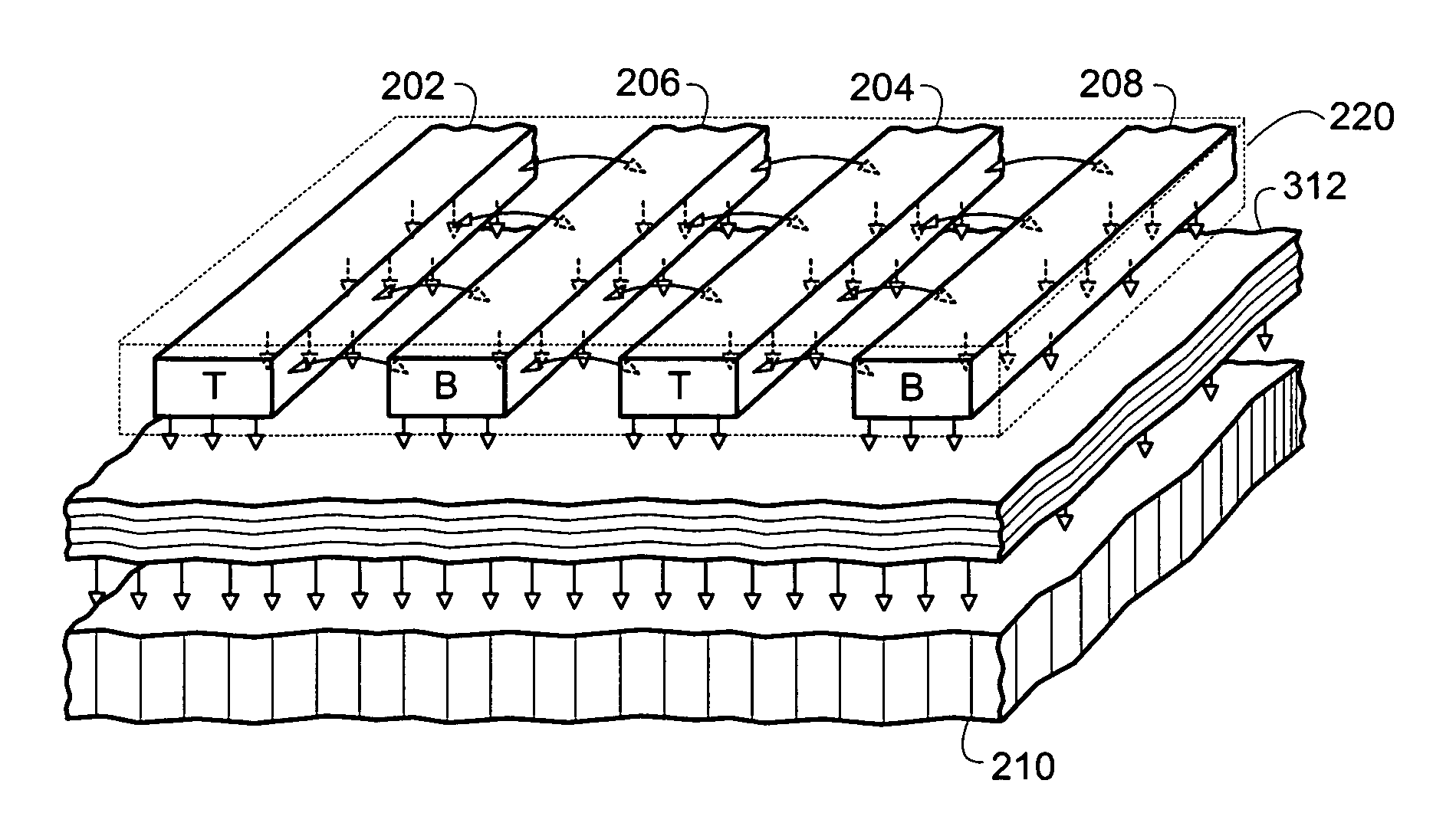 Fringe capacitor using bootstrapped non-metal layer