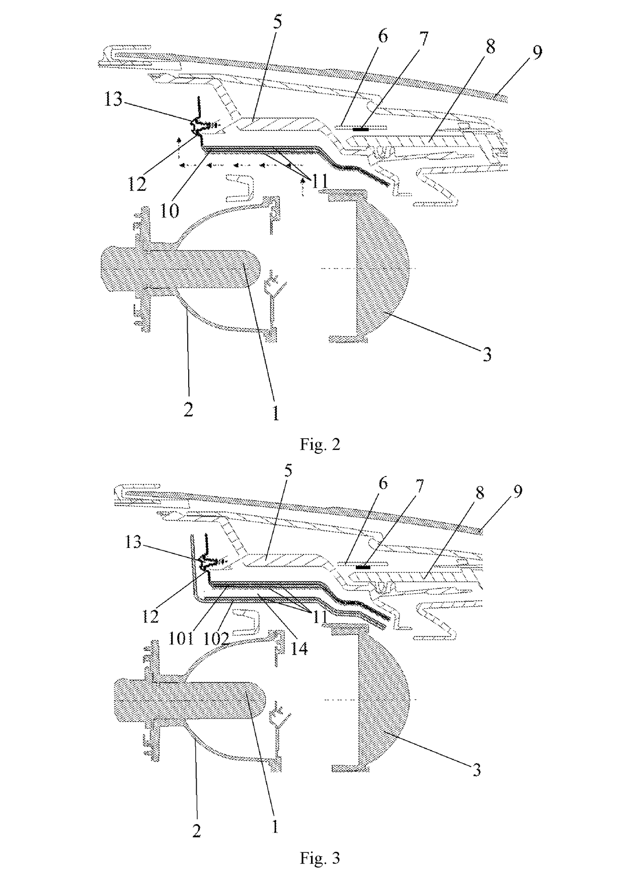 Lighting module and motor vehicle including the same