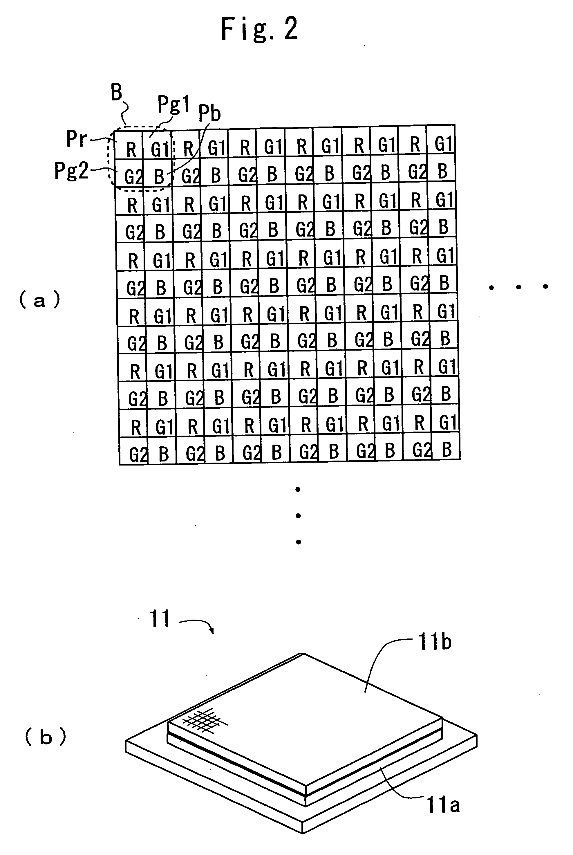 Color image sensor, color filter array and color imaging device
