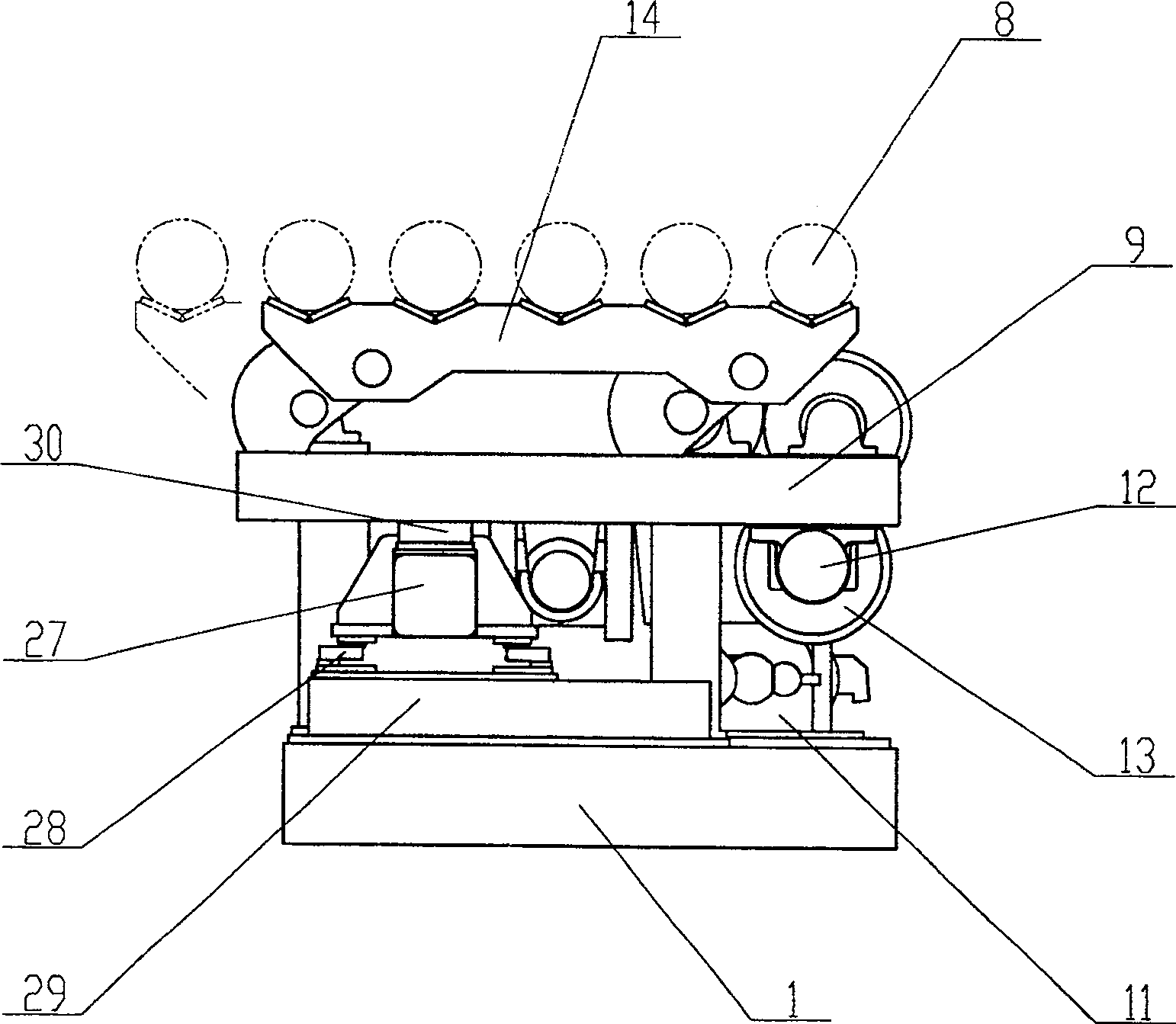 Steel pipe measuring device