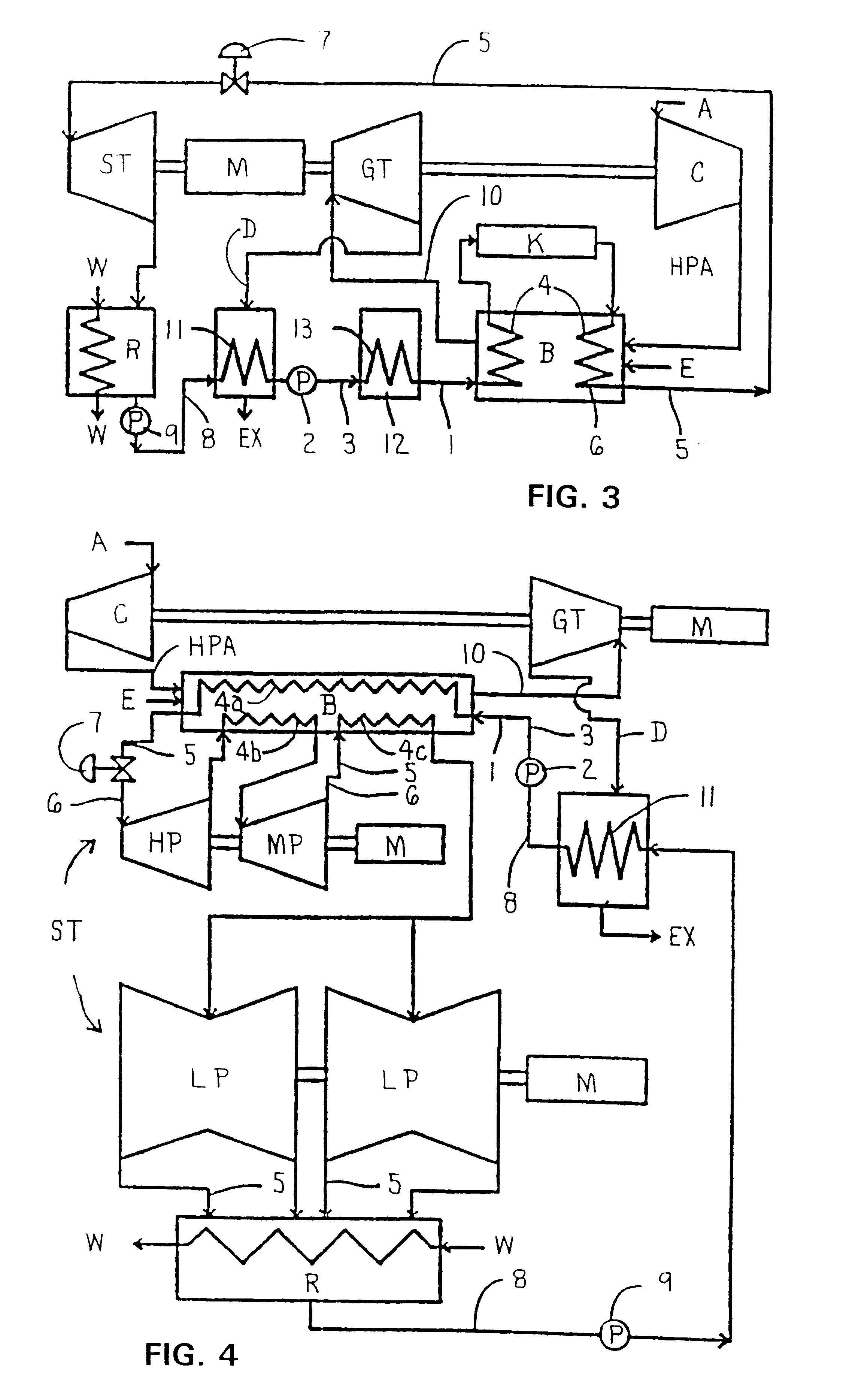 Combined steam and gas turbine engine with magnetic transmission