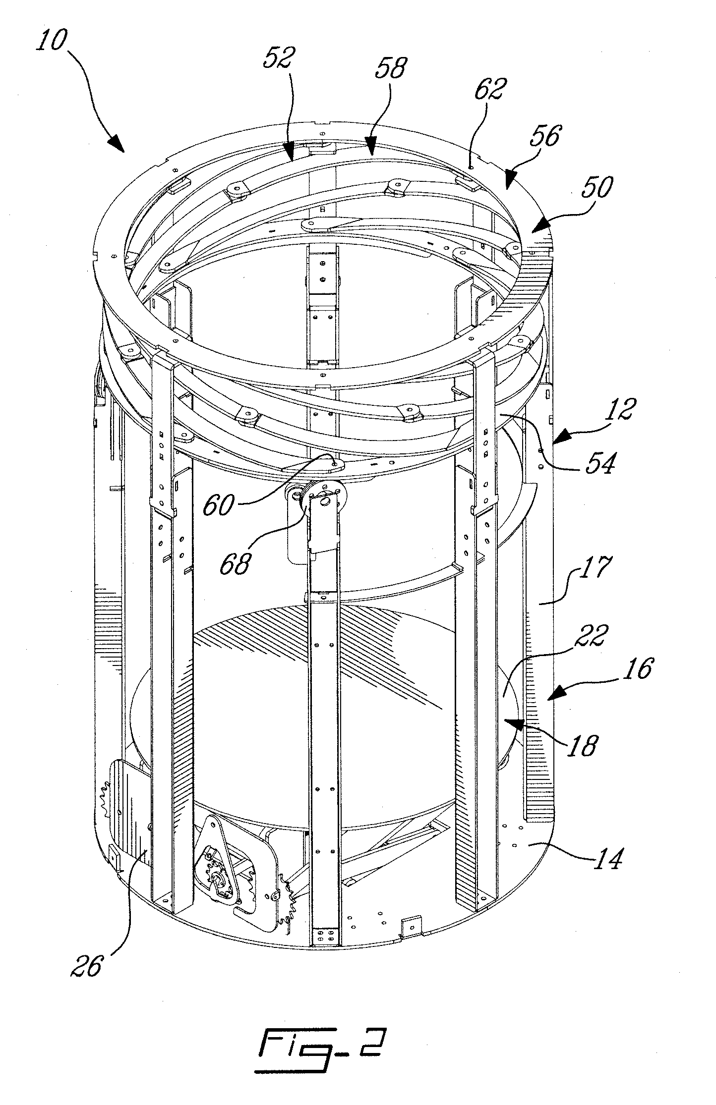 Closure mechanism and waste compaction system including same