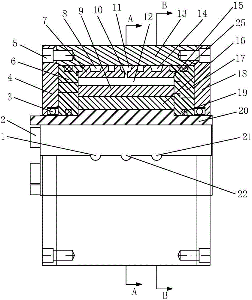 Cam rotor hydraulic motor for distributing oil in abdominal cavity