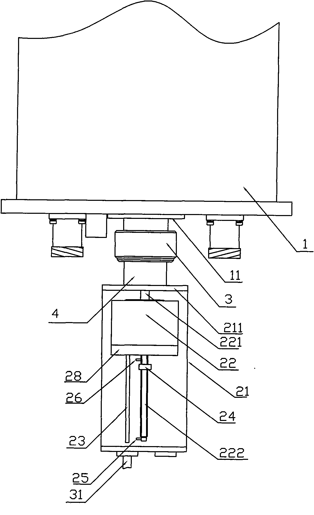 Control device of electrically adjusted antenna