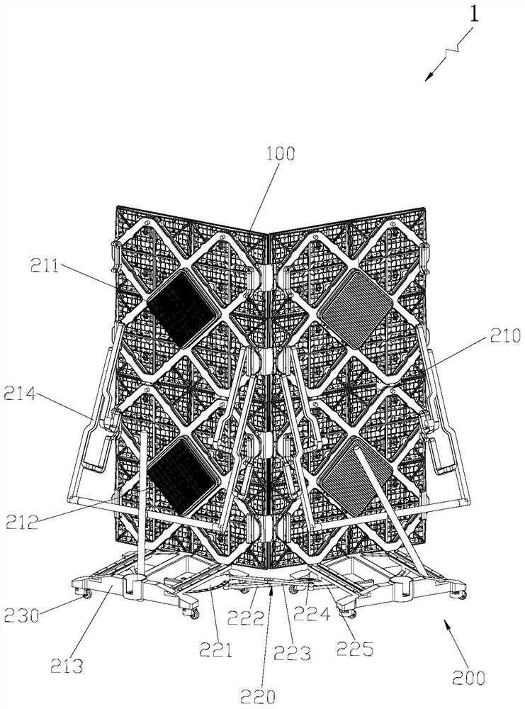 A back frame device and an LED display