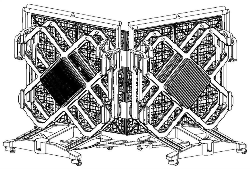 A back frame device and an LED display