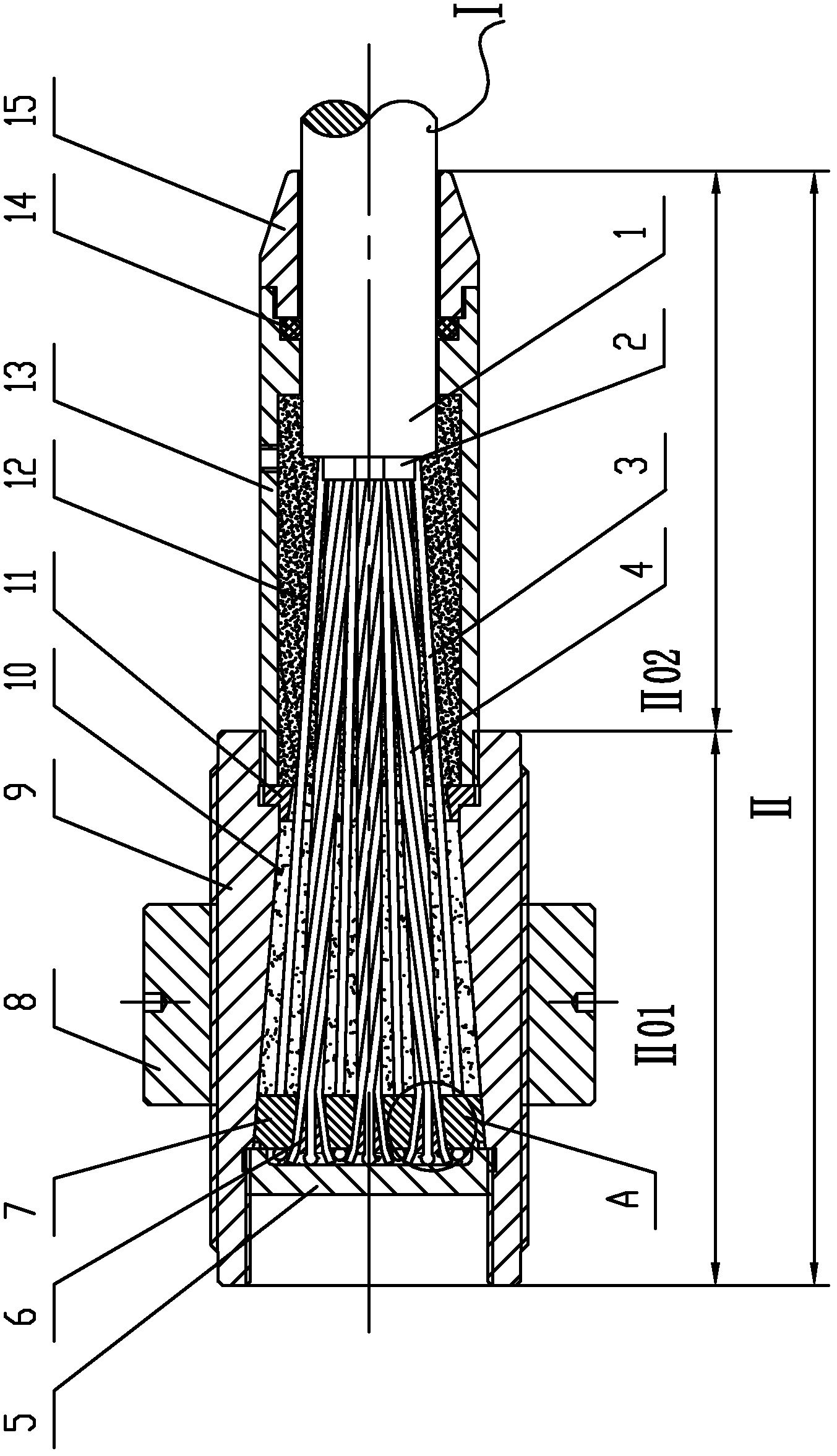 Composite prestressed bar finished guy cable and manufacturing method thereof
