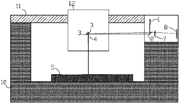 Long-range optical surface shape detection device and method