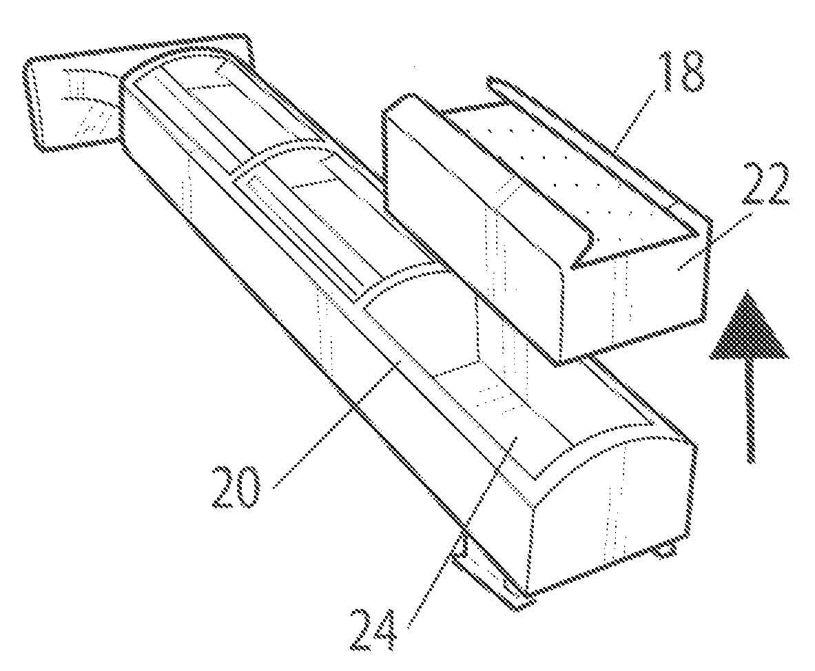 Shaving device with razor and applicator heads