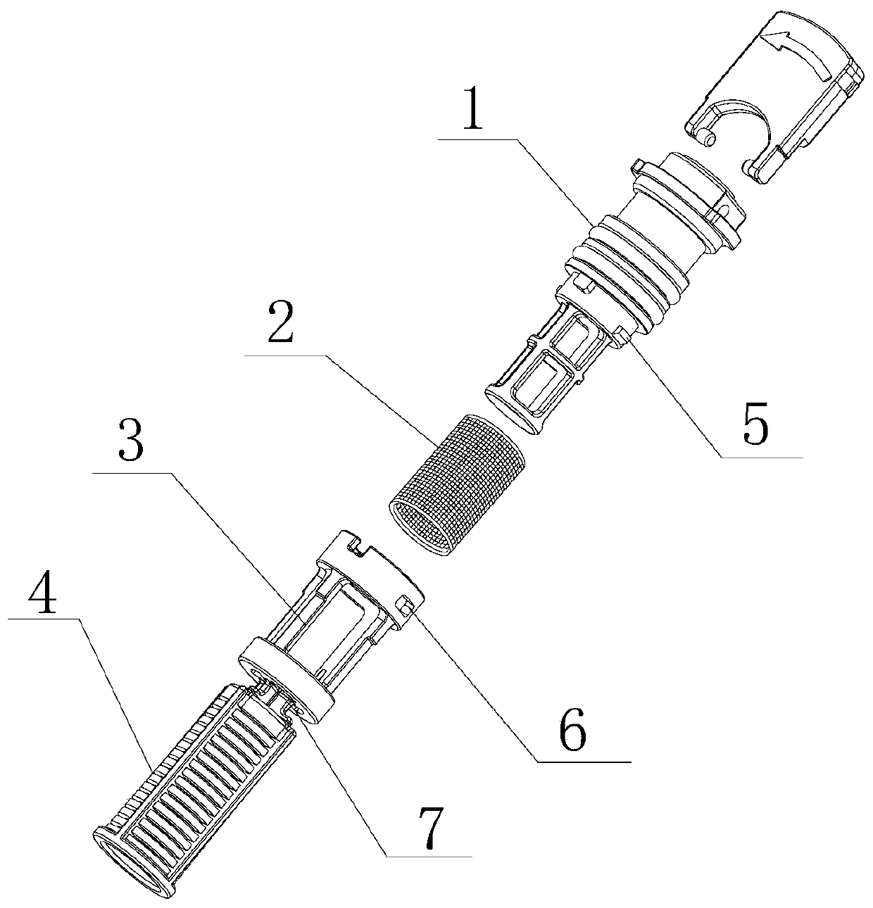 Double-layer filter with flow limiting device