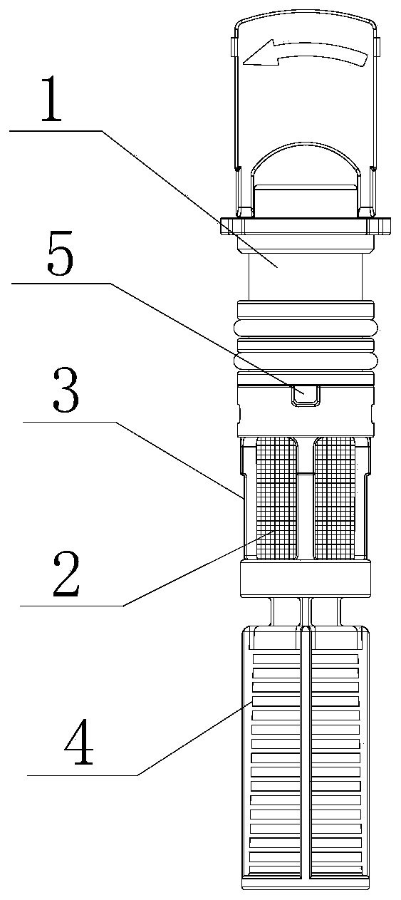 Double-layer filter with flow limiting device