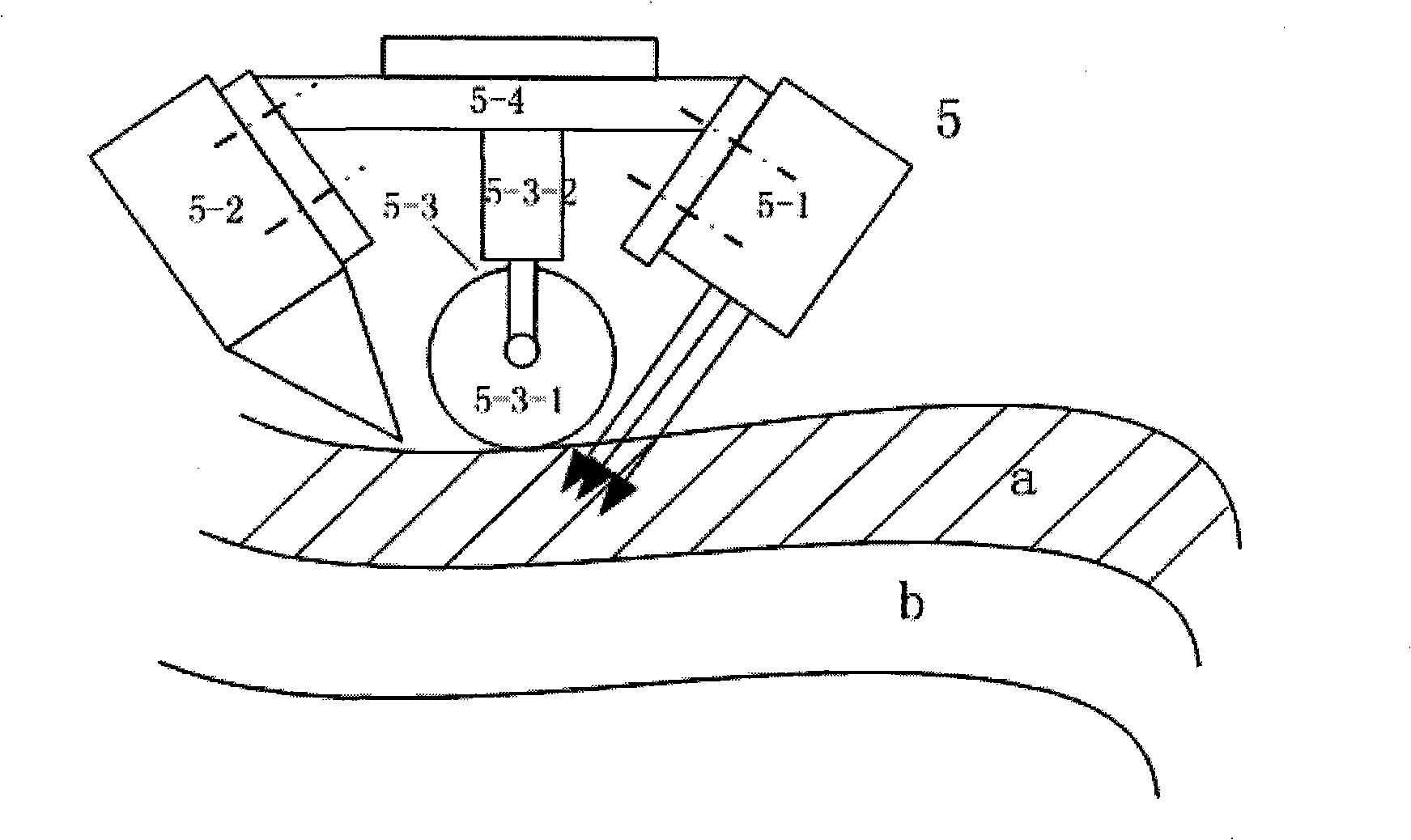 In-situ consolidation fibre laying method and device for producing resin-based compound material component