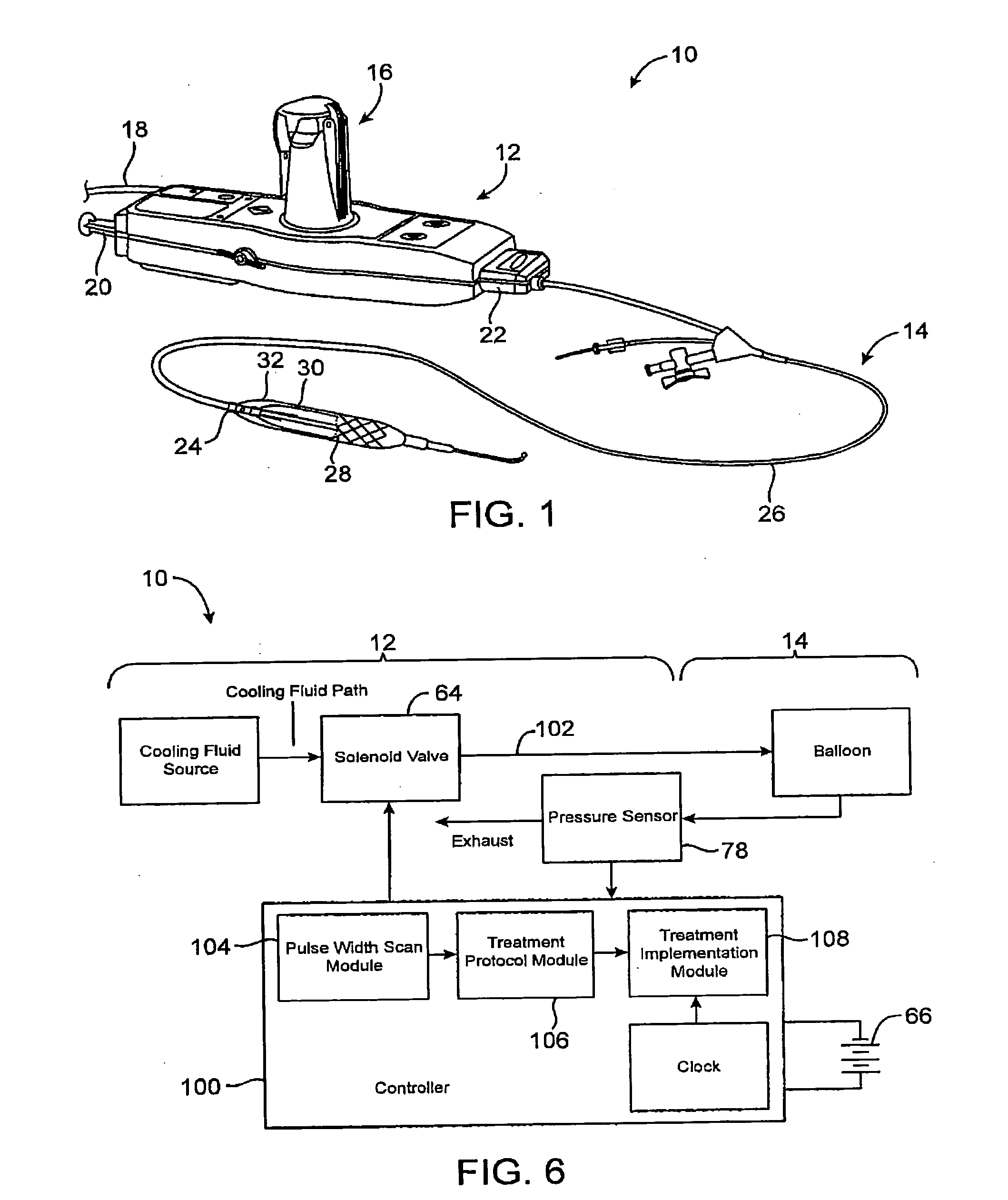 Efficient controlled cryogenic fluid delivery into a balloon catheter and other treatment devices