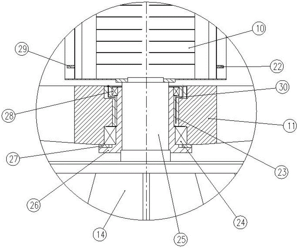 Extra-large type geotechnical centrifuge loading separable design