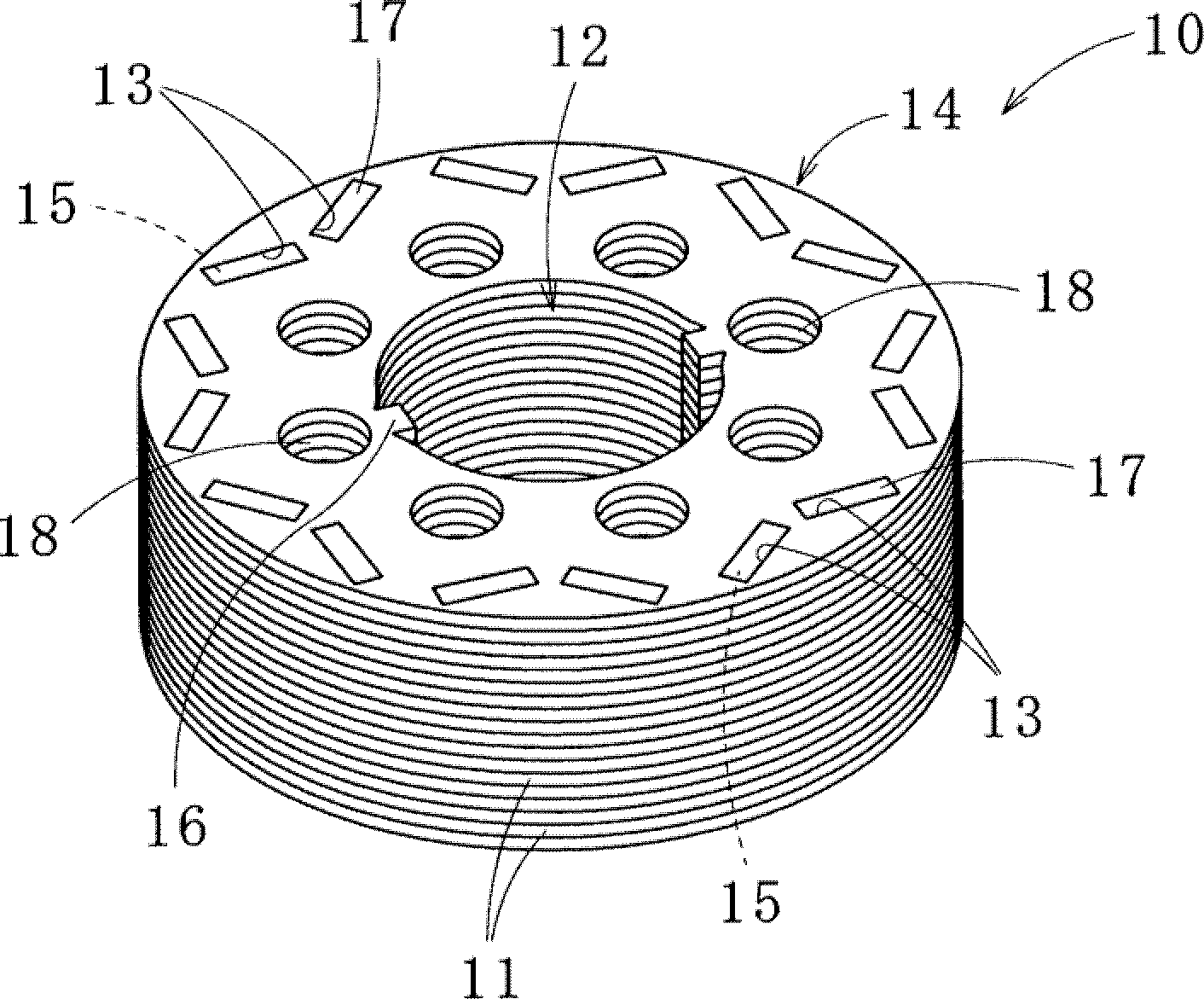 Method for manufacturing stacked rotor core