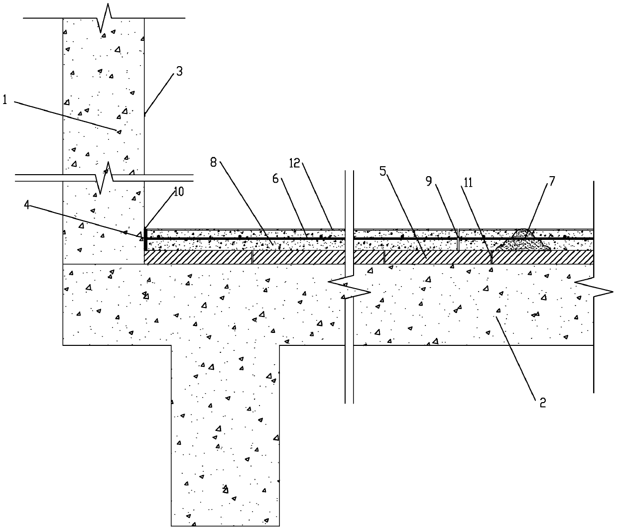 Thermal insulation, sound insulation and anti-cracking indoor floor ...