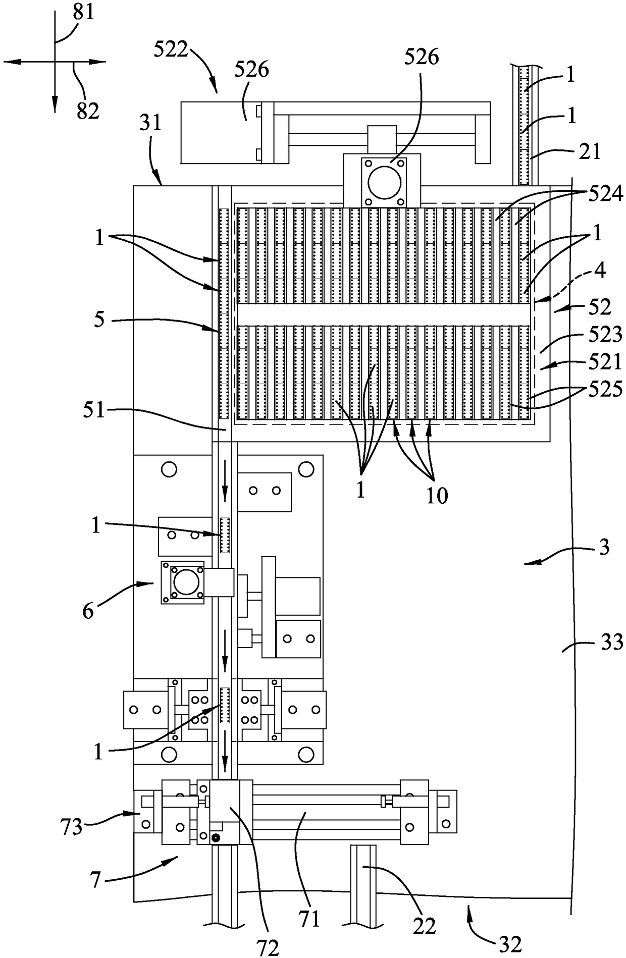 Electronic component testing device