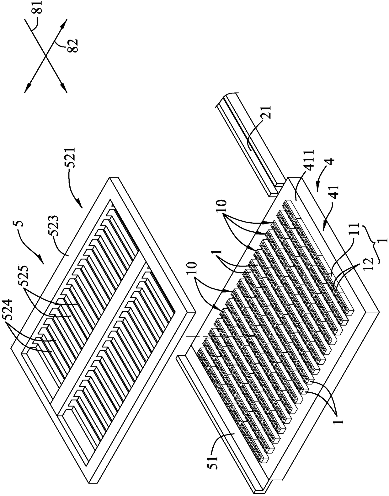 Electronic component testing device