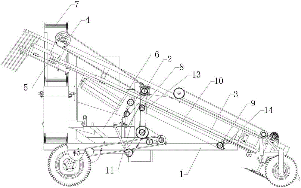 Soil removing and harvesting device