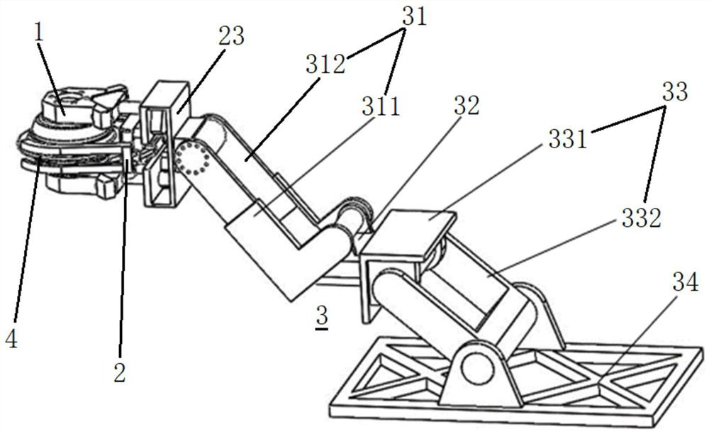 Tool changing robot actuator for shield tunneling