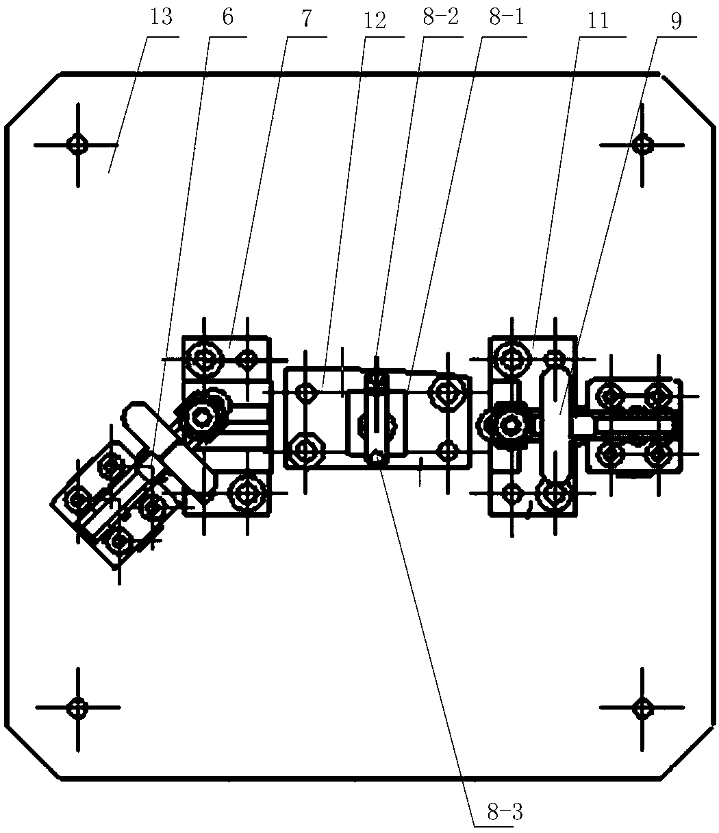 Measurement system for front and back edge positions of engine guide vane